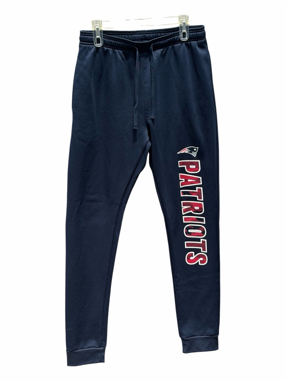 NFL Team Apparel Navy Blue Track Pants Joggers- New England Patriots football